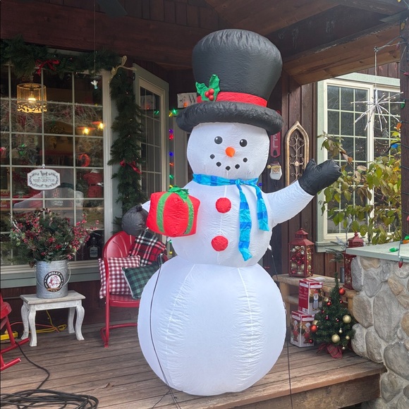 Holiday Time Other - EUC Snowman Inflatable Lit